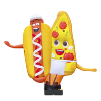 Restaurant Annoncez l'activité Mascotte de hot-dog gonflable, café bar Party Store Business Promotion Event Gonflable Saucisse Ballon