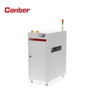 Machine de retournement automatique de cartes PCB SMT à 180 degrés pour ligne d'assemblage double face avec contrôle par écran tactile PLC