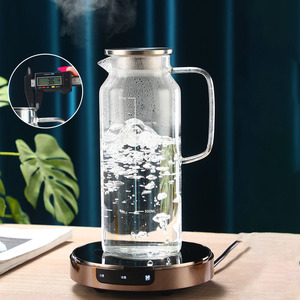 <span class=keywords><strong>Caraffa</strong></span> in Vetro Borosilicato da 2L per <span class=keywords><strong>Acqua</strong></span> Fredda, Resistente al Calore, con Infusore per Frutta, Scala Graduata, Coperchio con Filtro, Set Regalo per Cucina - Product Image 4