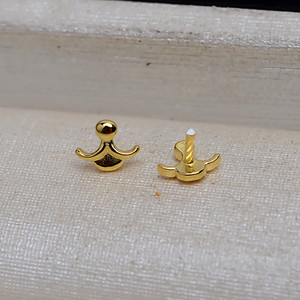 Accesorios DIY Hechos a Mano, Bandeja de Boca de Perro con Perlas Plateadas, Boca Barroca de Tres Pétalos 4121, Fornituras de Joyería, 10 Piezas Vacías Hechas a Mano - Product Image 3