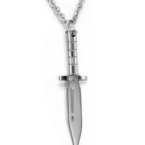 Nuevo estilo, mejor venta, acero inoxidable, cuchillo de daga, collar, hombre - Product Image 1