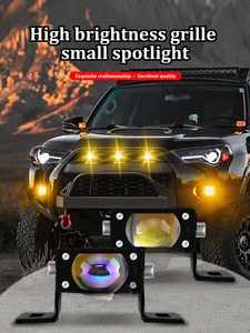 Meilleure vente X3/X6 <span class=keywords><strong>voiture</strong></span> calandre lumière projecteur jaune blanc double <span class=keywords><strong>faisceau</strong></span> clignotant haute luminosité lampe de Modification externe nouveau - Product Image 5