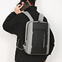 Tas Ransel Kain Oxford 3 in 1 Baru dengan Pengisian Daya USB, Tas Komputer Bisnis Pria Multifungsi, Tas Ransel Kapasitas Besar untuk Mahasiswa