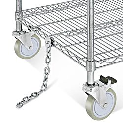 Drahtregalwagen ESD PCB-Rack-Regal Mehrere Größen Verchromte Lagerregale mit Handlauf - Product Image 5