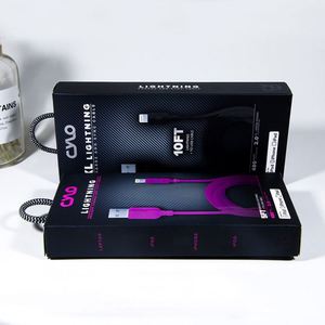 กล่องกระดาษแบบกำหนดเองสำหรับบรรจุภัณฑ์ผลิตภัณฑ์อิเล็กทรอนิกส์ กล่องบรรจุภัณฑ์สายดาต้า USB กล่องบรรจุภัณฑ์สายชาร์จ - Product Image 5