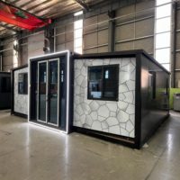 Maisons préfabriquées modulaires extensibles de 20 et 40 pieds en Chine, maisons préfabriquées à faible coût, maisons conteneurs pliables, bureaux pour hôtels