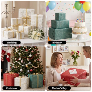High Quality Wholesale 80g <b>Christmas</b> Kraft <b>Paper</b> 0.43*3m Gift Luxury Custom Birthday Packaging <b>Wrapping</b> <b>Paper</b> <b>Roll</b> - Product Image 4