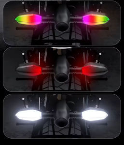 Cool Moteur Frein Queue LED Lampe RGB Ambre <span class=keywords><strong>Moto</strong></span> Avertissement Clignotant Indicateurs Lumières <span class=keywords><strong>Moto</strong></span> Projection Clignotant Lumière - Product Image 5
