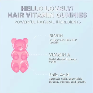 Compléments alimentaires de qualité supérieure pour adultes, vitamine biotine, collagène hydrolysé, gommes antioxydantes pour éclaircir les cheveux, la peau <span class=keywords><strong>et</strong></span> les ongles - Product Image 4