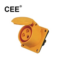 CEE IEC 3 pin soket perempuan soket steker industri fase tunggal 220v 16a