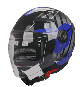 2023 phong cách mới ABS PC xe máy an toàn Mũ bảo hiểm có thể tháo rời lót nửa mặt xe máy <span class=keywords><strong>Modular</strong></span> Scooter Mũ bảo hiểm mùa hè đi xe đạp - Product Image 2