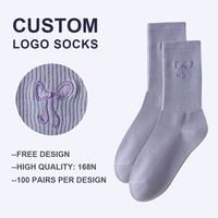 Chaussettes de sport en coton avec logo brodé, fabrication en usine, chaussettes personnalisées brodées