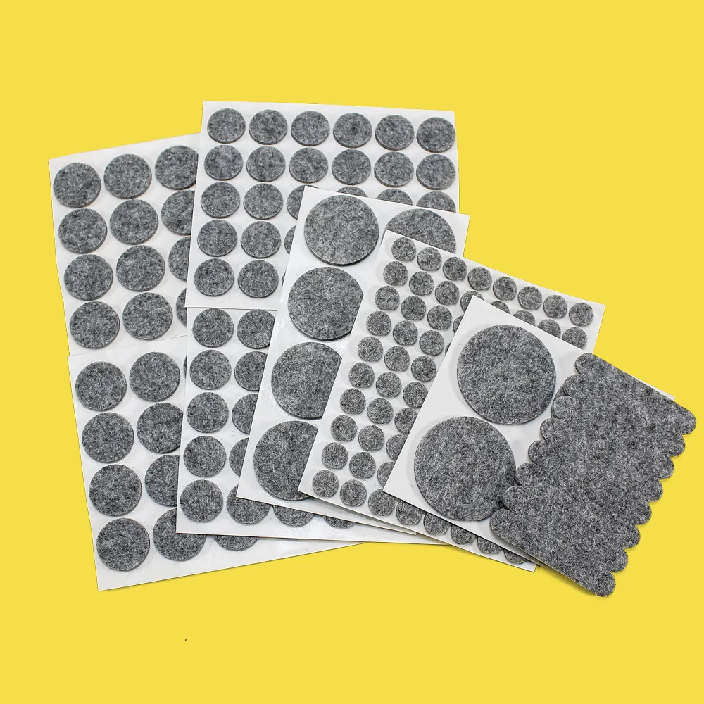 Бесшумная войлочная защита для пола, самоклеящиеся войлочные мебельные прокладки для защиты деревянного пола разных размеров