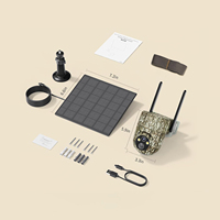 Caméra de chasse solaire 4G AVstart 3MP 2K PTZ camouflage sans fil 850nm/940nm avec alertes intelligentes pour lieux de chasse à distance