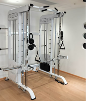 Équipement de fitness multifonctionnel commercial : Machine Smith, Machine à câbles croisés, Rack multifonction pour salle de sport à domicile