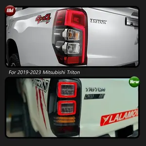 ชุดไฟท้าย LED TYPY สำหรับมิตซูบิชิ ไทรทัน ปี 2019-2023 พร้อมไฟ DRL และไฟเลี้ยวแบบไดนามิก เลนส์รมดำ/สีชา 12V รับประกัน 1 ปี - Product Image 4