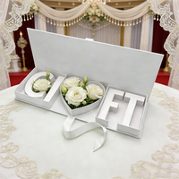 Boîte à fleurs 3D personnalisée de qualité supérieure pour anniversaire, arrangement de bouquet de luxe, emballage décoratif, cadeau floral