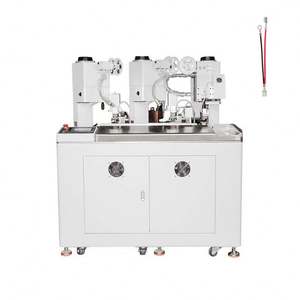 Machine de sertissage de connecteurs de câble combinés automatiques à 3 extrémités et 2 fils équipement de pressage à peler OEM - Product Image 2