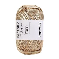 Laser Metallic Style Dyed Fabric Strip Acrylic Blended Yarn Handmade DIY Weaving Crochet Bag Slippers Non-Pilling