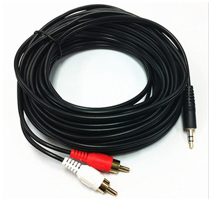 3.5 Mm To Dual Rca Audio <b>Cable</b> 10M Male To Female Copper Conductor <b>For</b> <b>Computer</b> Stereo Sound Connection - Product Image 2