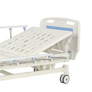 Lit médicalisé manuel double à trois fonctions avec barrière de sécurité pour soins intensifs, dimensions 2180*980, pour hôpitaux et établissements de santé - Product Image 3