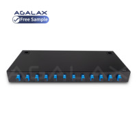 Boîtier de terminaison FTTH ODF 1U, montage mural en rack, SC LC, 12 24 48 72 96 144 cœurs/ports, panneau de brassage fibre optique, cadre de distribution