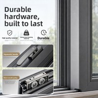 Ventanas Corredizas de Aleación de Aluminio SGL con Rejillas de Seguridad de Acero Inoxidable, Diseño Minimalista para Casas Rurales Autoconstruidas