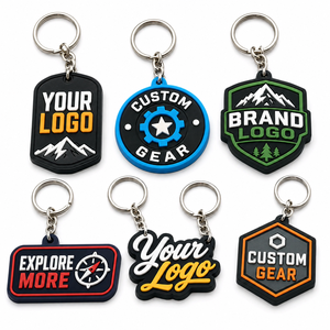 Wholesale Soft Rubber <b>Keychain</b> Manufacturer <b>Custom</b> Logo Car <b>Keychain</b> Cartoon 3D Silicon Keyring Promotional Pvc Key Chains - Product Image 2