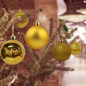 Decorazioni infrangibili <span class=keywords><strong>albero</strong></span> di natale appese <span class=keywords><strong>oro</strong></span> decorazioni di natale palline di plastica - Product Image 3