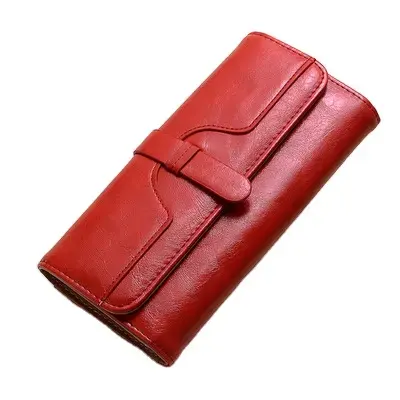 Sanchuan กระเป๋าใส่บัตรเครดิตสำหรับผู้ชายและผู้หญิงที่ใส่นามบัตรแบบย้อนยุค