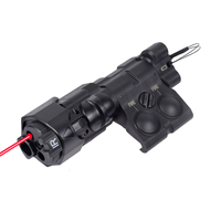 Visée laser MAWL C1+ en métal avec laser IR + laser rouge/vert/bleu + lumière de remplissage IR + lampe torche LED blanche 220 lumens
