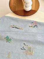 Tissu Jacquard Européen Vintage en PVC Tissé, Polyester Durable Brodé pour Costumes Formels, Robes, Coussins, Mariages, Chaussures, Sacs