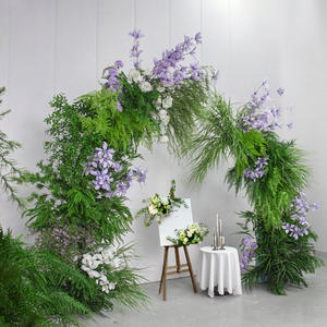 Fleurs artificielles de simulation de mariage <span class=keywords><strong>Lu</strong></span> <span class=keywords><strong>Xun</strong></span> Cao Green 2026, aménagement de scène, plantes vertes de simulation, fleurs de simulation de forêt - Product Image 1