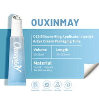 Tube d'emballage cosmétique personnalisé en PE plastique de 10 ml pour brillant à lèvres, rouge à lèvres, baume à lèvres, huile à lèvres avec applicateur en silicone
