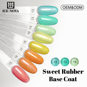 ICE <span class=keywords><strong>NOVA</strong></span> 2-en-1 capa Base de goma dulce botella UV Gel Polish 20 colores con brillo personalizable salón extender dar forma a las uñas - Product Image 5
