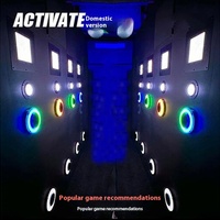 Suivi des yeux du ciel Jeu sensoriel intérieur Bloc de saut Puzzle Escalade Lancer Pipe Ball Escape Room Activation