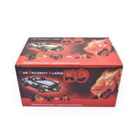 Système d'alarme de voiture à code tournant K9, système de sécurité antivol pour véhicule, télécommande, code varié, 4 broches, 5 broches en option, capteur de choc