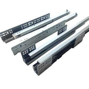 Rail de <span class=keywords><strong>rideau</strong></span> télescopique en acier plastique Nano Silencieux Rail de glissière muet Rail de guidage double Rail de guidage latéral supérieur Rail de baie vitrée - Product Image 1