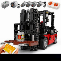 Mould King MOC Grue mécanique télécommandée programmable, Série de camions de construction, Ensembles de blocs de construction