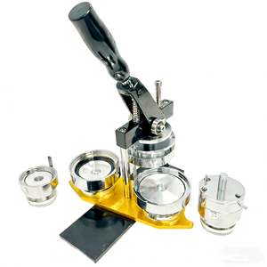 Máquina Giratoria <span class=keywords><strong>de</strong></span> 44mm y 58mm para Hacer Pines Personalizados, Automática/Manual, con Botones <span class=keywords><strong>de</strong></span> Acero, Plástico y Aluminio para la Familia - Product Image 1