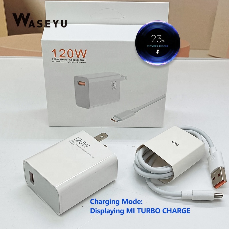 White, 120w, US Plug+cable+box