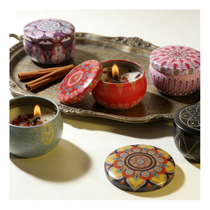 Recipientes vacíos para velas, envases mate de lujo con tapas blancas para llenado de cera personalizado, programa de exhibición de muestras para minoristas. - Product Image 4