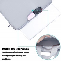 Mallette en néoprène durable poignée sac 15.6 pouces portable fermeture éclair pochette pour ordinateur portable étui de protection pour ordinateur portable