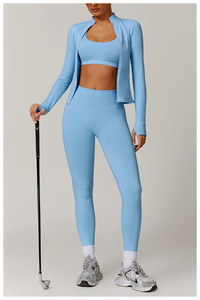 En Gros Ensemble de Sport <span class=keywords><strong>Course</strong></span> Yoga Soutien-Gorge Asymétrique Short de Sport Taille Haute Vêtements de Fitness pour <span class=keywords><strong>Femme</strong></span> - Product Image 4