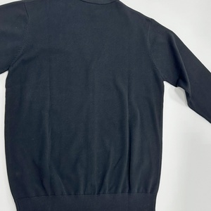 Pull cardigan décontracté en tricot de coton polyester écologique anti-rétrécissement, col rond ou en V, manches longues pour le printemps et l'hiver - Product Image 5