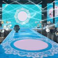 Pantalla LED Interactiva para Pista de Baile Digital a Todo Color para Interiores, Resistente al Agua, P2.9 P3.9, Loseta LED para Escenario, Pantalla para Bodas
