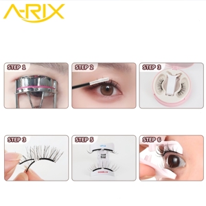 Kit de cils magnétiques réutilisables sans colle A-RIX Quantum avec applicateur, étui rose, marque privée, vente en gros - Product Image 5