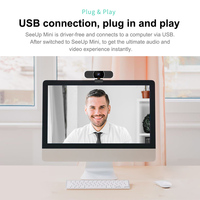 Kamera web 3 in 1 HD Pro 1080p, kamera live streaming gaming usb kamera ruang konferensi mini autofokus 360 webcam 2k
