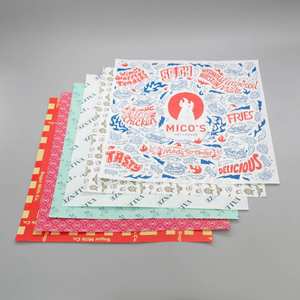 Custom Printed Lemon Print Greaseproof Color A4 Butter <b>Wrap</b> Paper for Food Packing Packaging with Printing - Product Image 4