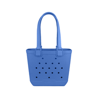Bolso de Mano Personalizado Tipo B, Duradero, Grande, Mediano, Pequeño, Impermeable, de Silicona, Espuma EVA, Goma, para Playa, con Decoración de Perlas